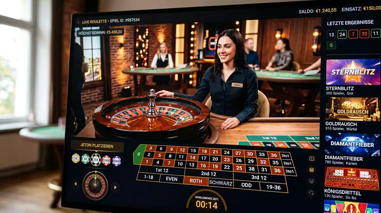 Live-Casino im Angebot von Freshbet